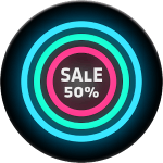 Neon Glow C Icon Pack v 3.6.0 APK Patched