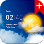 Transparent clock weather Premium 1.41.02 APK Paid