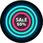 Neon Glow C Icon Pack 4.9.0 APK Patched