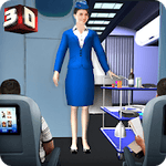 Airport Staff Flight Attendant Air Hostess Games v 1.4 Hack MOD APK (Large number of stars)
