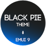 Black Pie Theme for EMUI 9 9.1 Huawei Honor v 9.0 APK